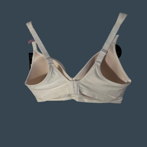 Bali Cool Comfort Fabric Wireless Bra 40D Women's Soft White Nylon Spandex - Picture 5 of 6